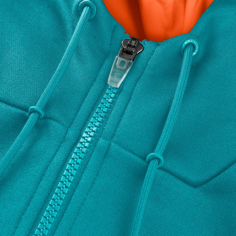 Miami Dolphins Checkdown Pass Full-Zip Hoodie - Aqua - Fanatics