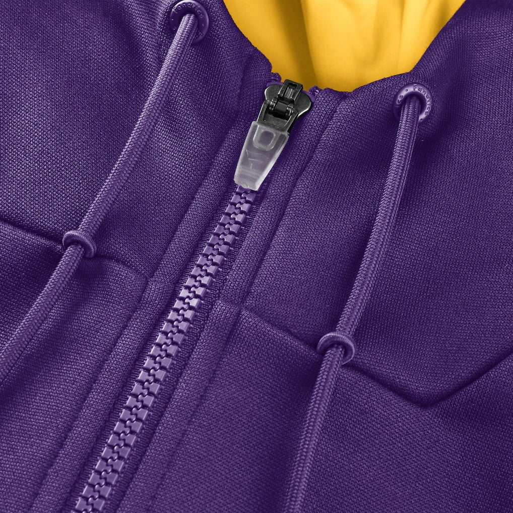 Minnesota Vikings Checkdown Pass Full-Zip Hoodie - Purple - Fanatics