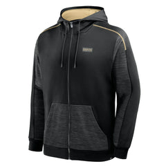 New Orleans Saints Checkdown Pass Full-Zip Hoodie - Black - Fanatics