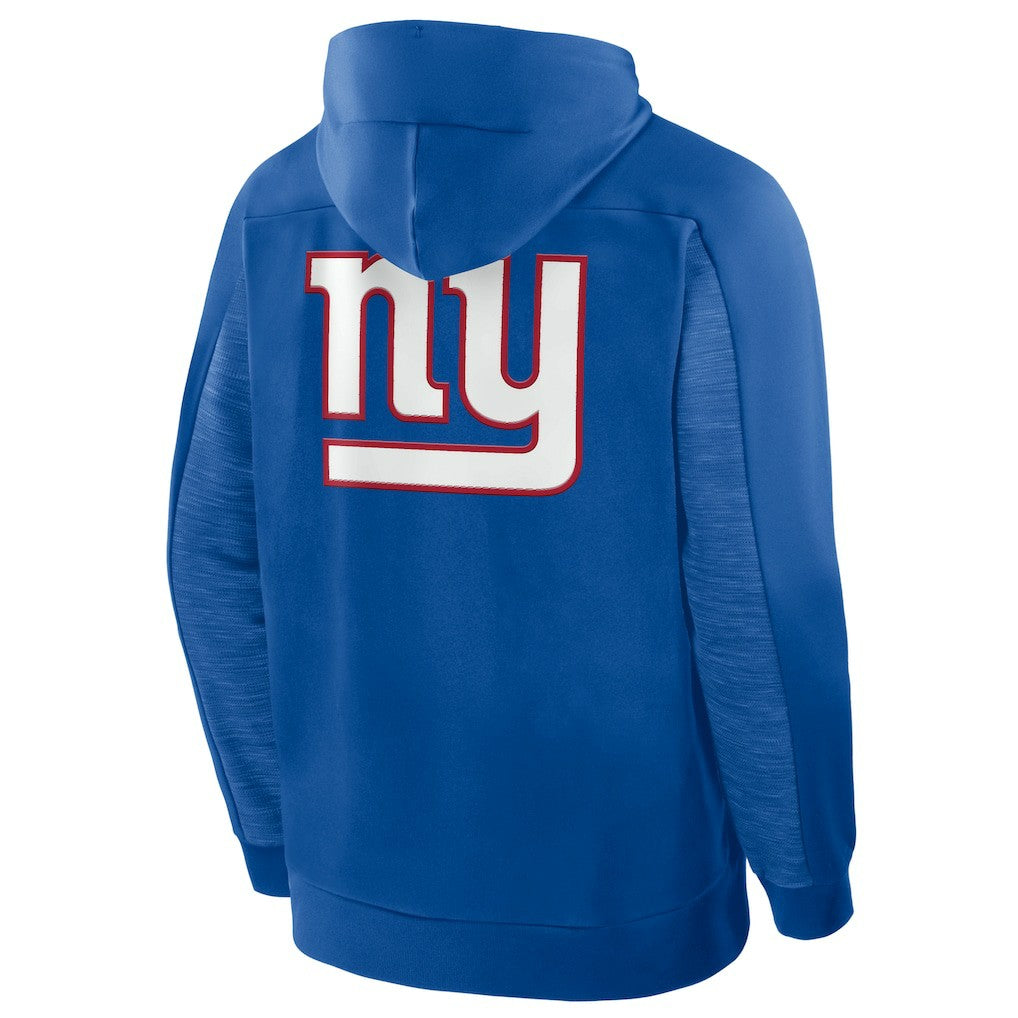 New York Giants Checkdown Pass Full-Zip Hoodie - Royal - Fanatics