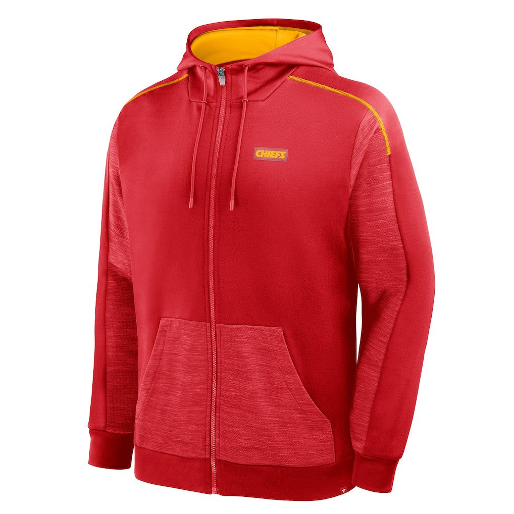 Kansas City Chiefs Checkdown Pass Full-Zip Hoodie - Red - Fanatics