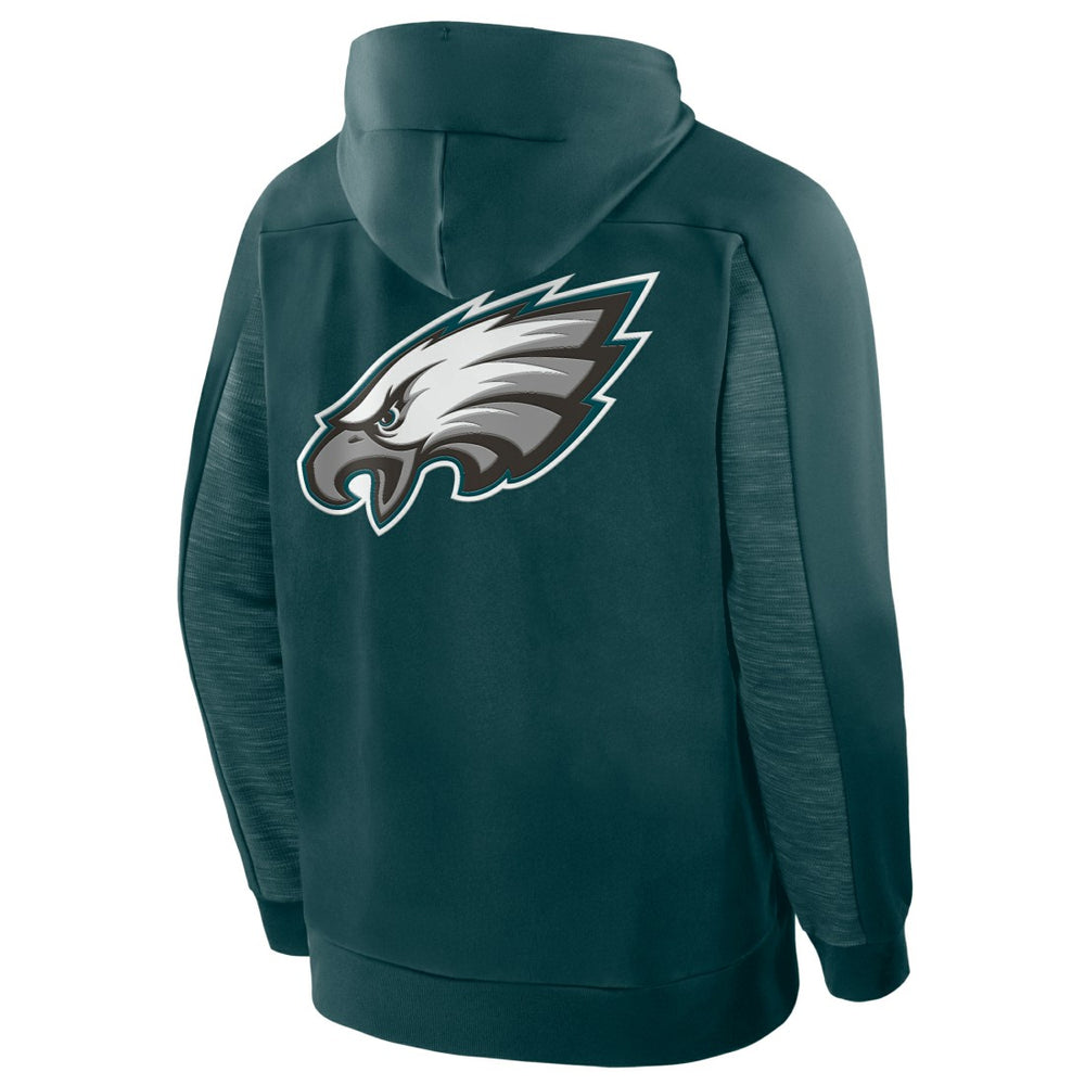 Philadelphia Eagles Checkdown Pass Full-Zip Hoodie - Midnight Green - Fanatics