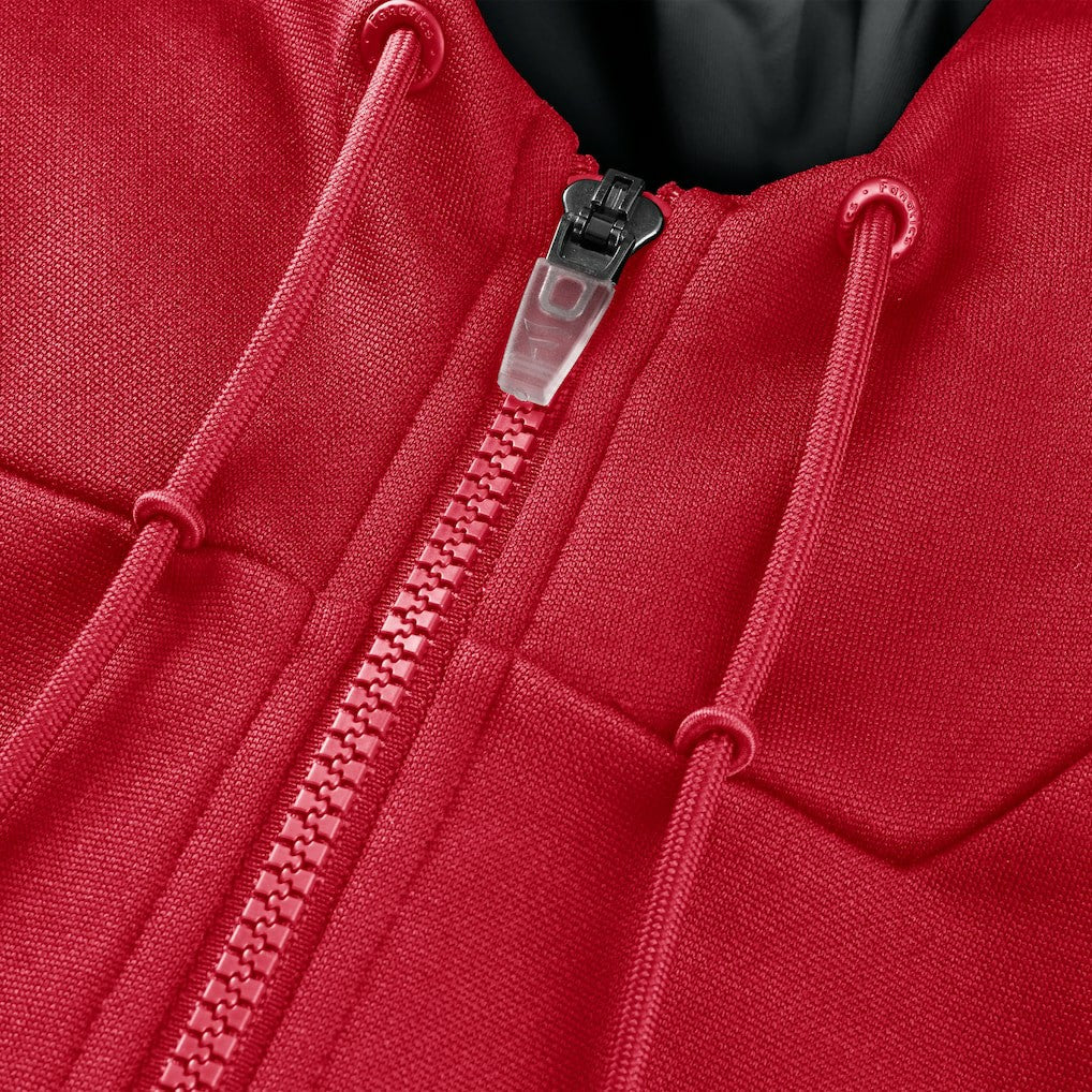 San Francisco 49ers Checkdown Pass Full-Zip Hoodie - Scarlet - Fanatics