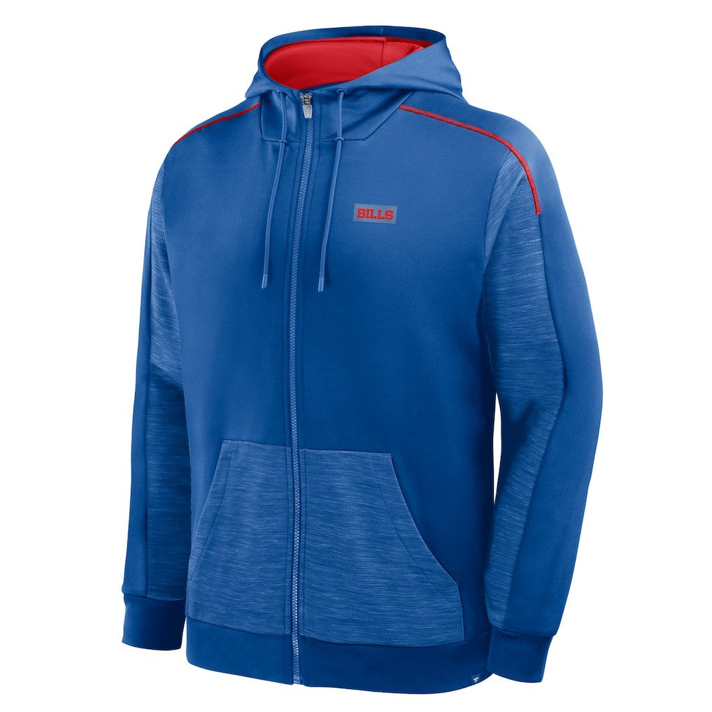 Buffalo Bills Checkdown Pass Full-Zip Hoodie - Royal - Fanatics