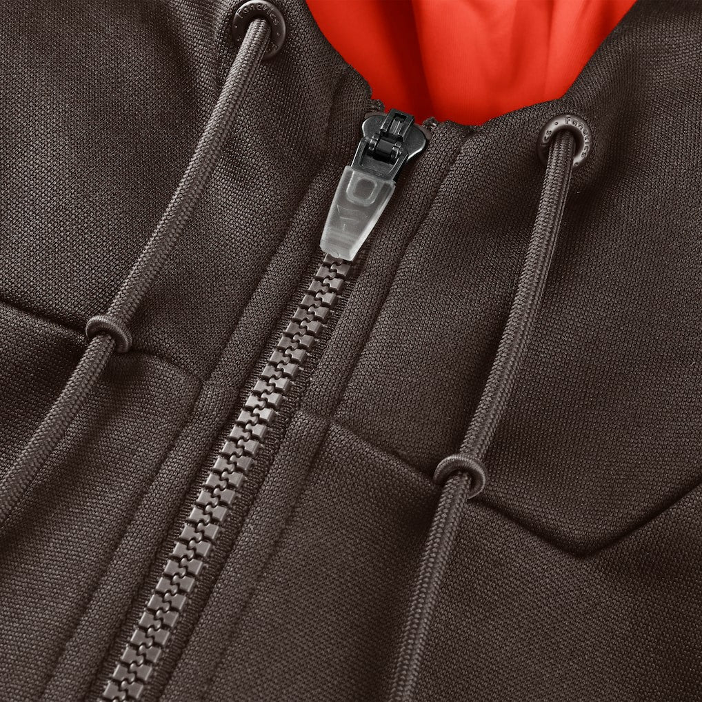 Cleveland Browns Checkdown Pass Full-Zip Hoodie - Brown - Fanatics