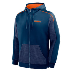 Chicago Bears Checkdown Pass Full-Zip Hoodie - Navy - Fanatics