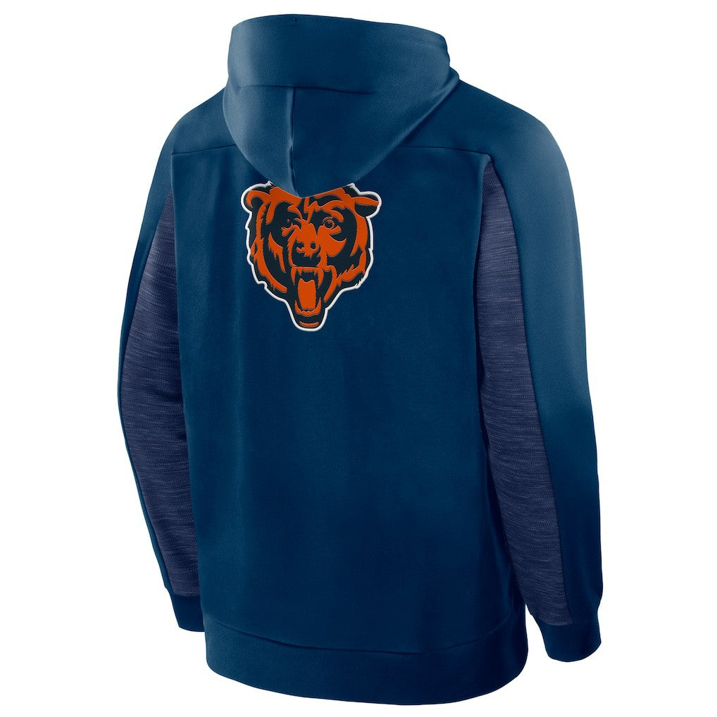 Chicago Bears Checkdown Pass Full-Zip Hoodie - Navy - Fanatics