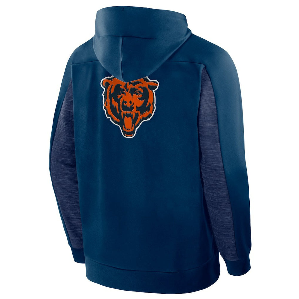Chicago Bears Checkdown Pass Full-Zip Hoodie - Navy - Fanatics