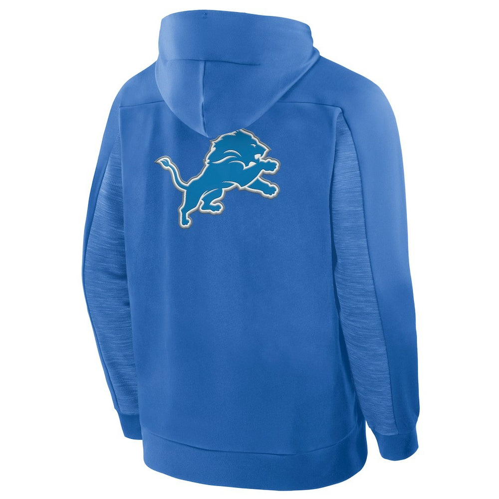 Detroit Lions Checkdown Pass Full-Zip Hoodie - Blue - Fanatics
