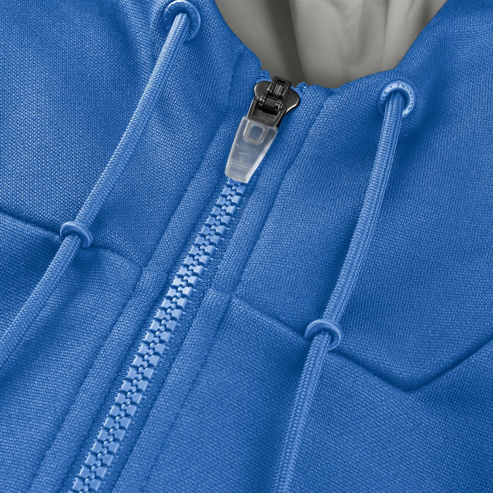 Detroit Lions Checkdown Pass Full-Zip Hoodie - Blue - Fanatics