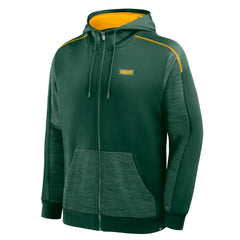 Green Bay Packers Checkdown Pass Full-Zip Hoodie - Green - Fanatics