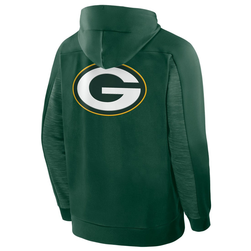 Green Bay Packers Checkdown Pass Full-Zip Hoodie - Green - Fanatics