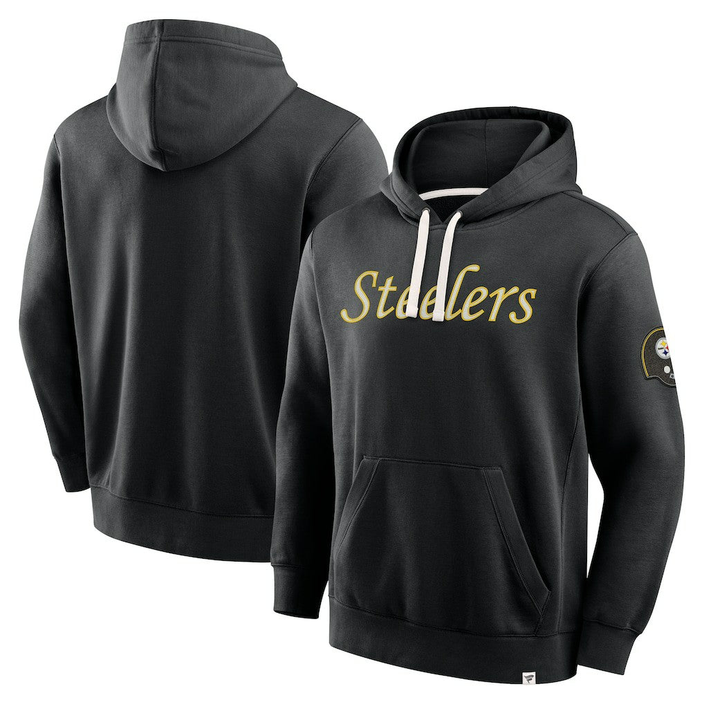 Pittsburgh Steelers New Horizons Heritage Pullover Hoodie - Black - Fanatics