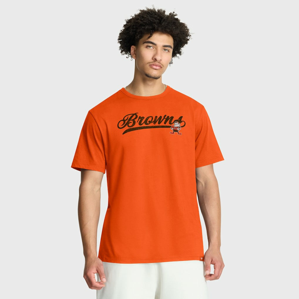 Cleveland Browns Fluid Motion Legacy T-Shirt - Orange - Fanatics