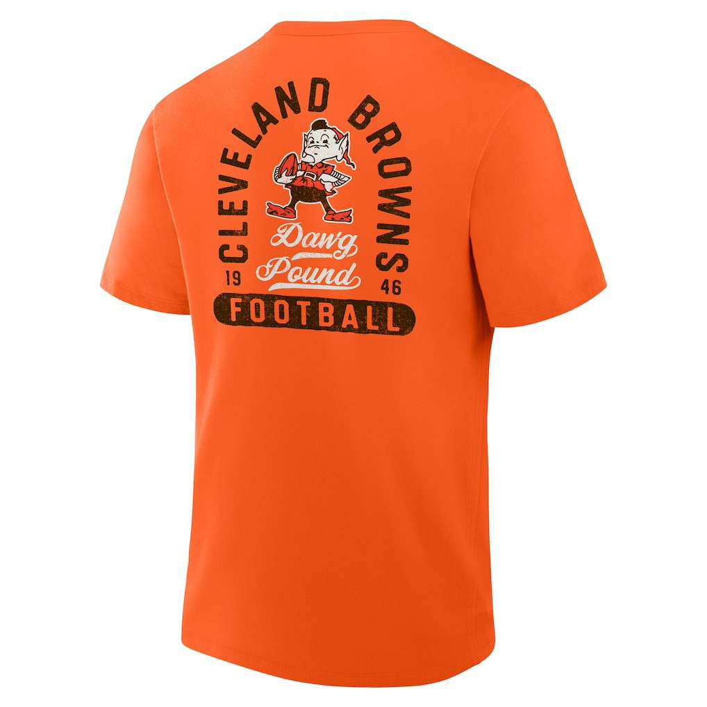 Cleveland Browns Fluid Motion Legacy T-Shirt - Orange - Fanatics