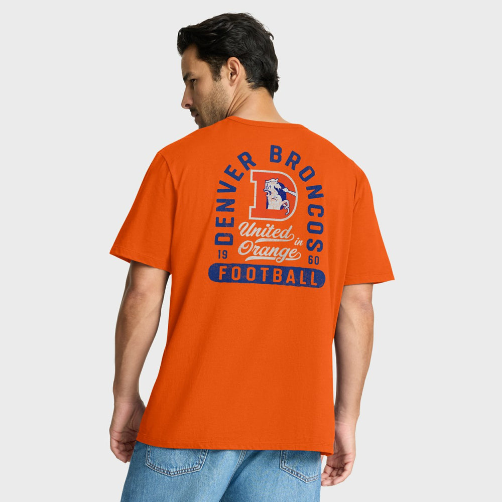 Denver Broncos Fluid Motion Legacy T-Shirt - Orange - Fanatics