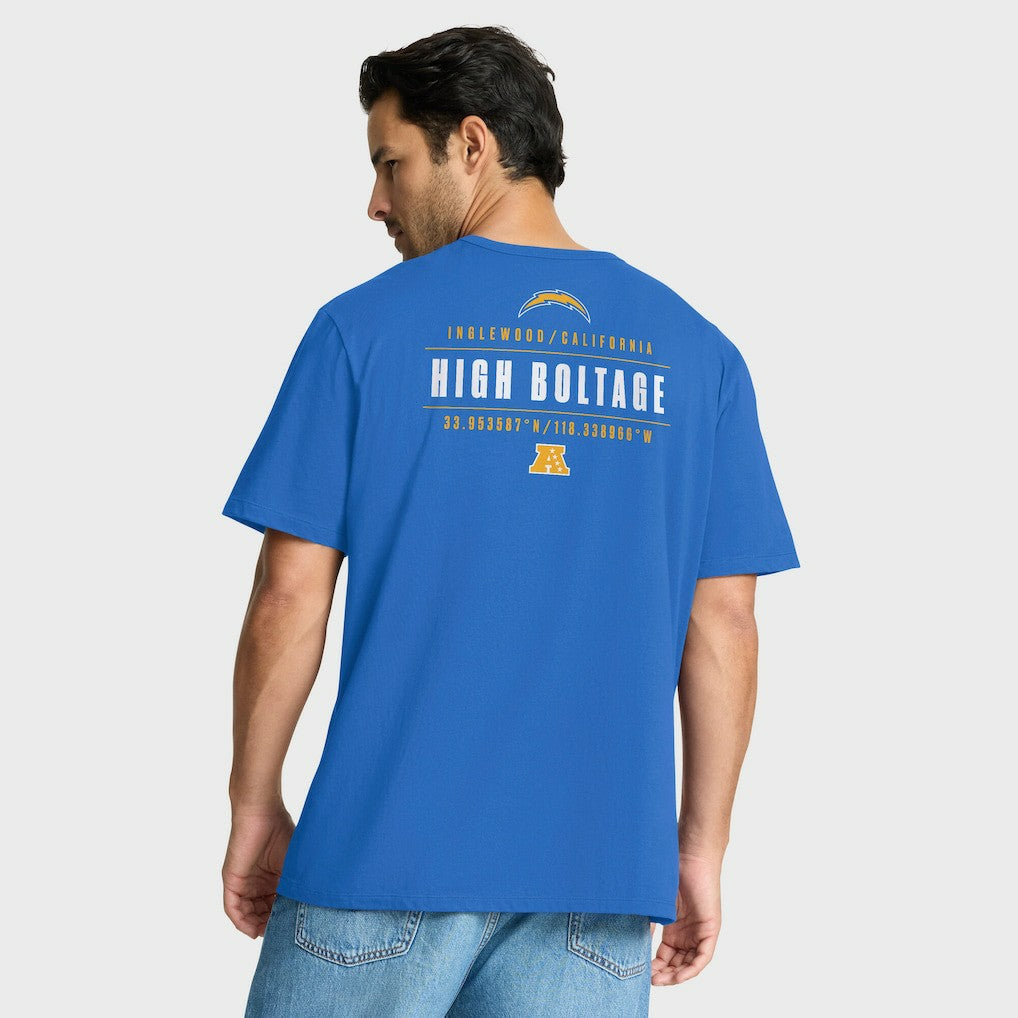 Los Angeles Chargers Passing Pocket Legacy T-Shirt - Powder Blue - Fanatics