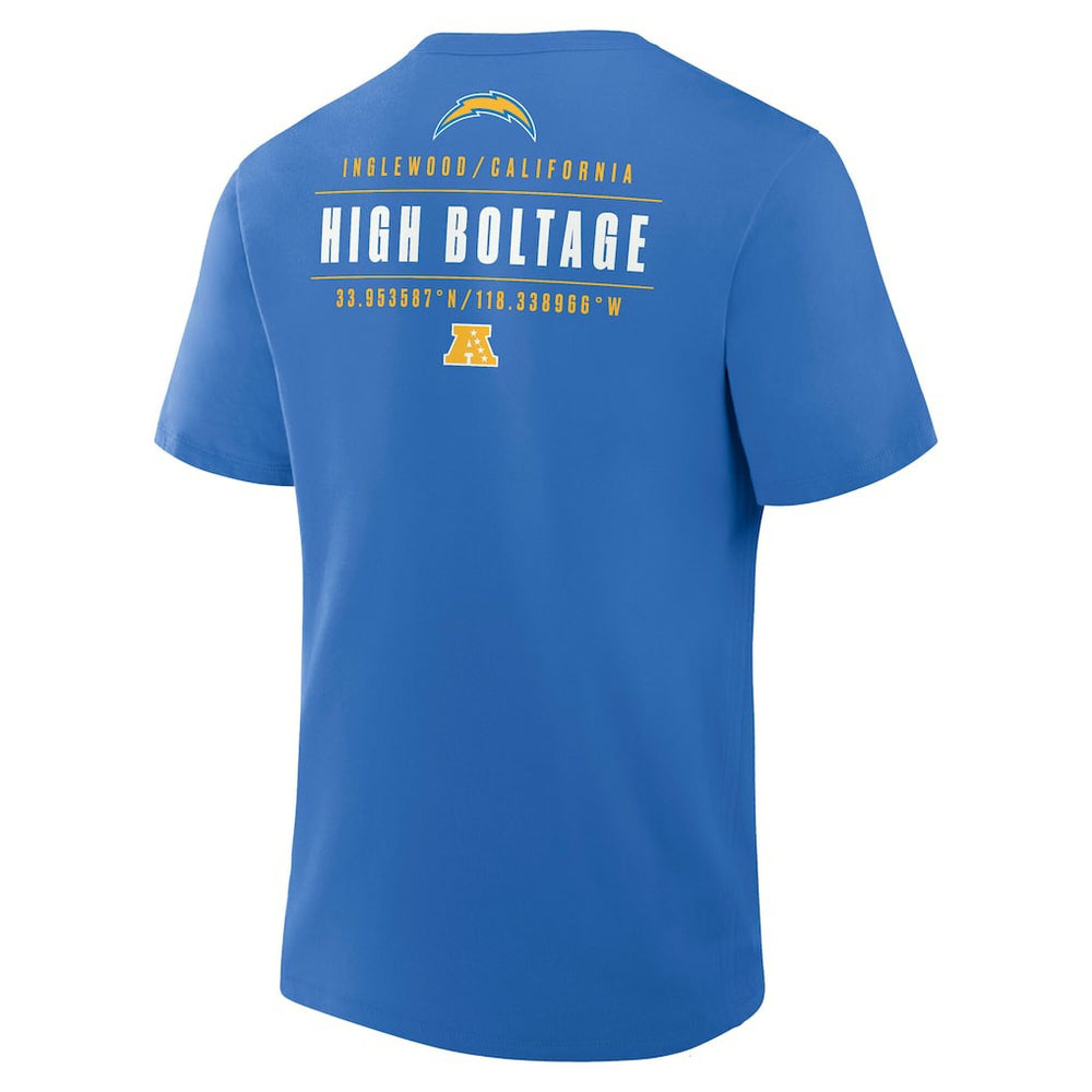 Los Angeles Chargers Passing Pocket Legacy T-Shirt - Powder Blue - Fanatics
