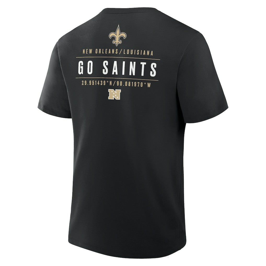 New Orleans Saints Passing Pocket Legacy T-Shirt - Black - Fanatics