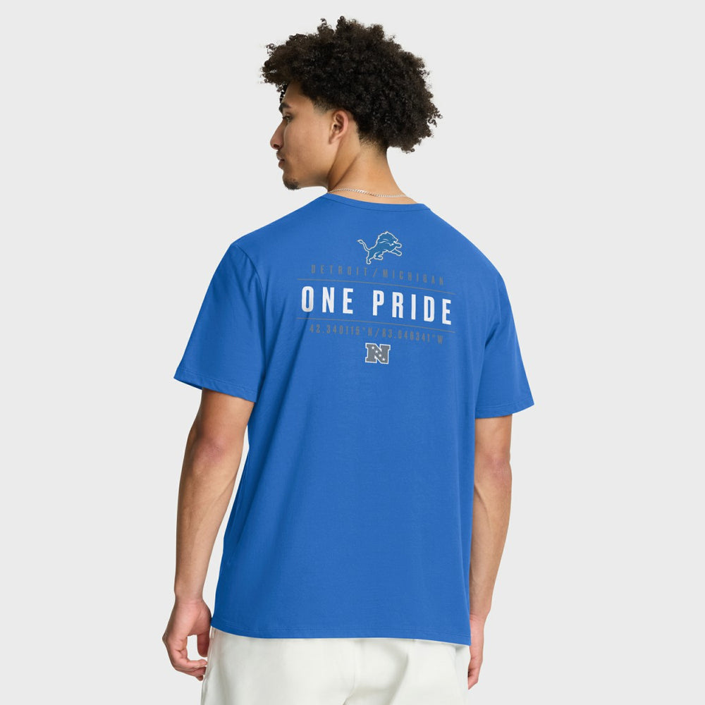 Detroit Lions Passing Pocket Legacy T-Shirt - Blue - Fanatics