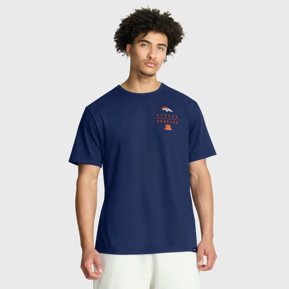 Denver Broncos Passing Pocket Legacy T-Shirt - Navy - Fanatics