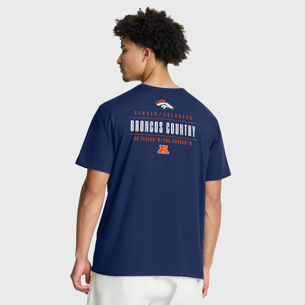 Denver Broncos Passing Pocket Legacy T-Shirt - Navy - Fanatics