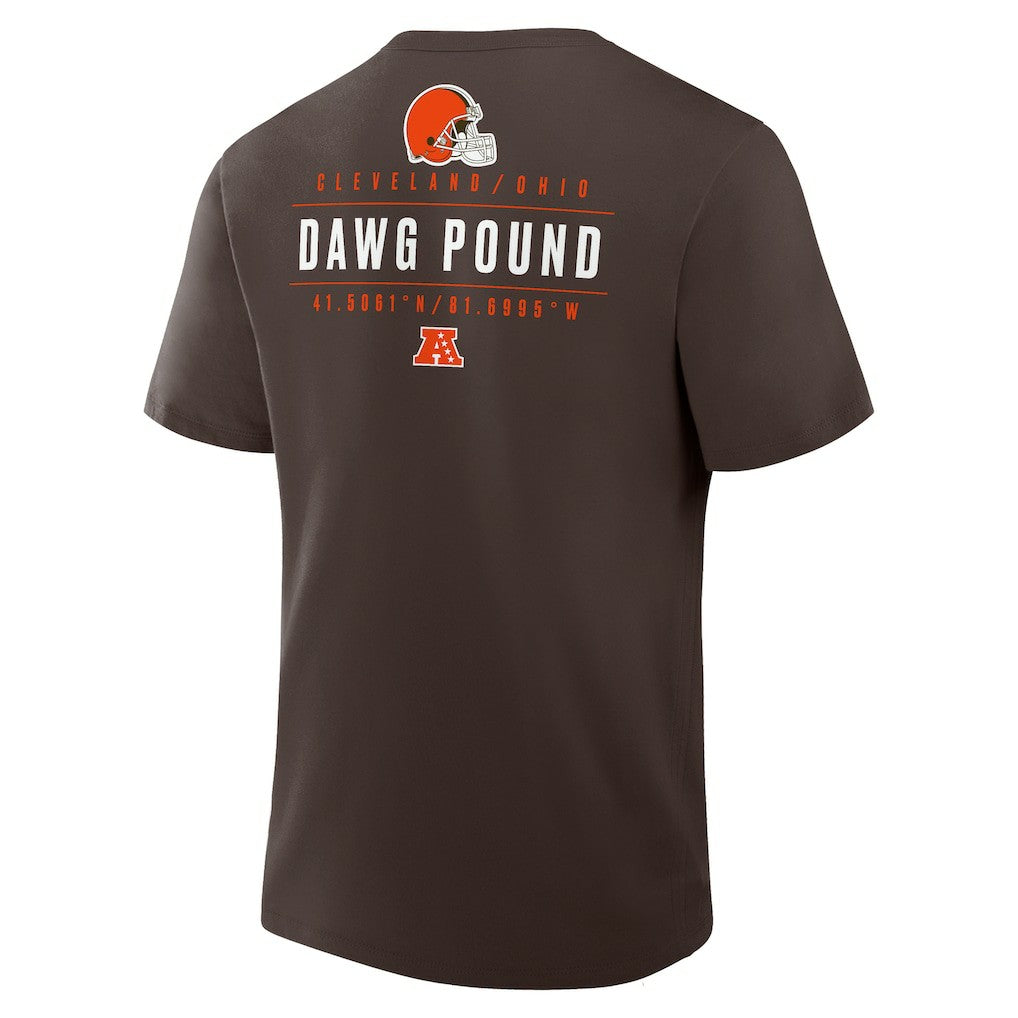 Cleveland Browns Passing Pocket Legacy T-Shirt - Brown - Fanatics