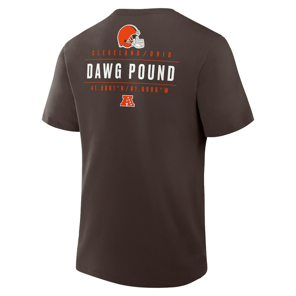 Cleveland Browns Passing Pocket Legacy T-Shirt - Brown - Fanatics