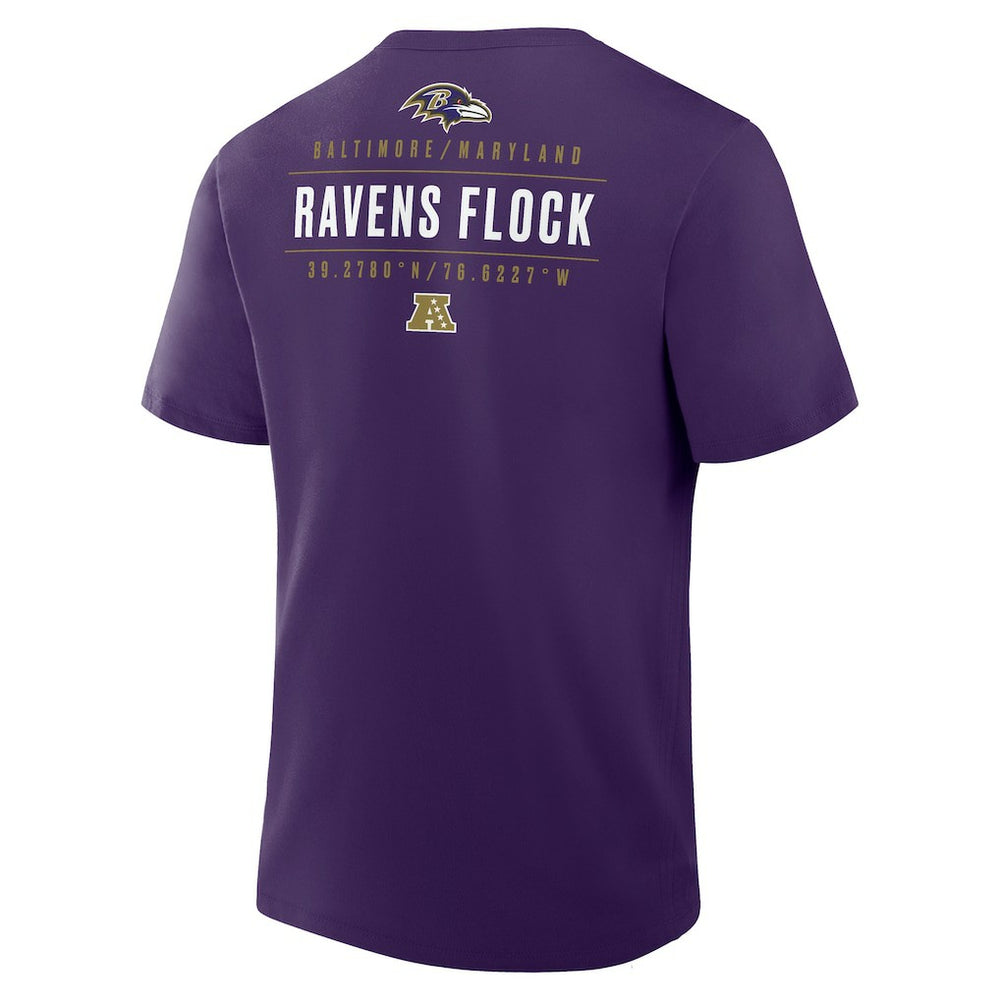Baltimore Ravens Passing Pocket Legacy T-Shirt - Purple - Fanatics