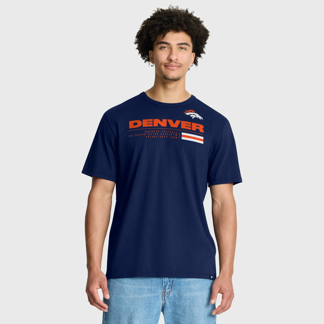 Denver Broncos Chop Block Legacy T-Shirt - Navy - Fanatics