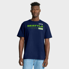 Seattle Seahawks Chop Block Legacy T-Shirt - College Navy - Fanatics