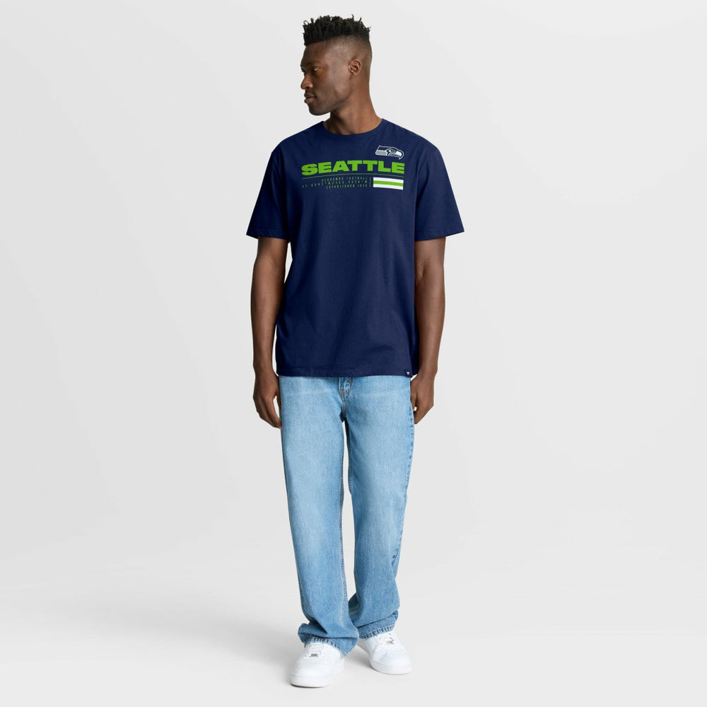 Seattle Seahawks Chop Block Legacy T-Shirt - College Navy - Fanatics