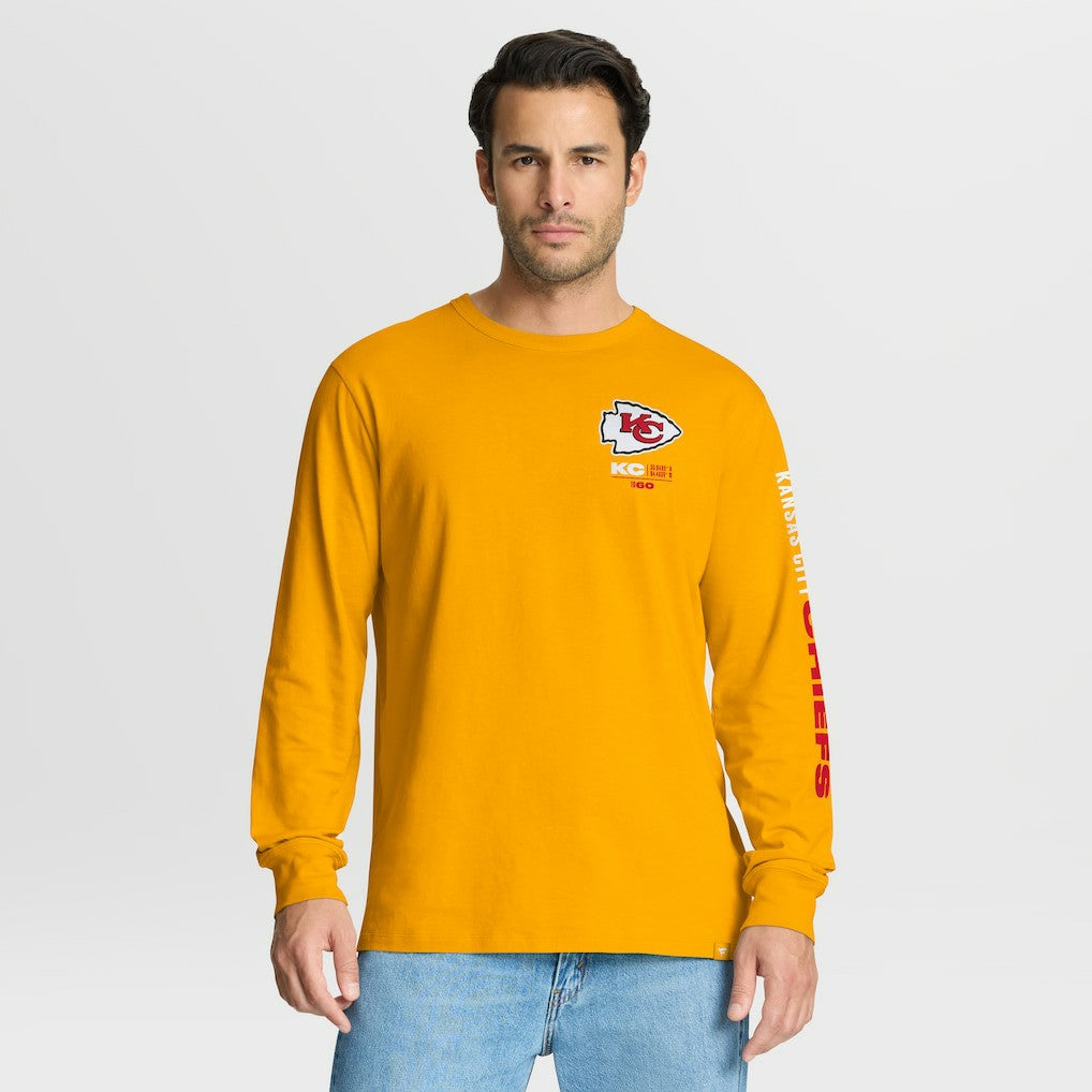 Kansas City Chiefs Clock Management Legacy Long Sleeve T-Shirt - Gold - Fanatics