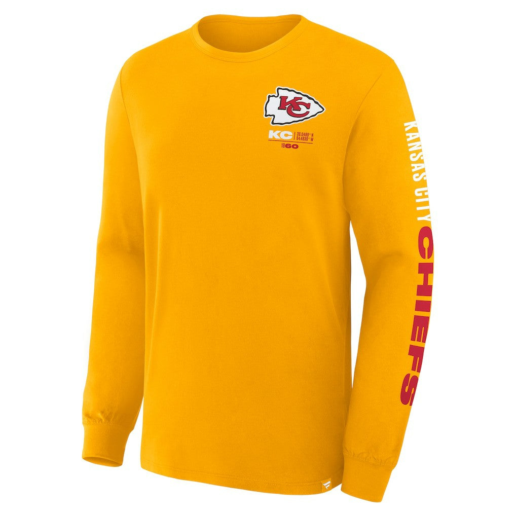 Kansas City Chiefs Clock Management Legacy Long Sleeve T-Shirt - Gold - Fanatics