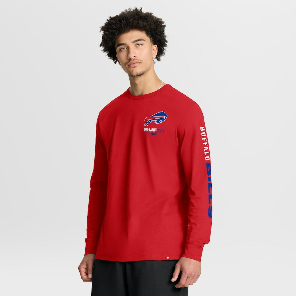 Buffalo Bills Clock Management Legacy Long Sleeve T-Shirt - Red - Fanatics