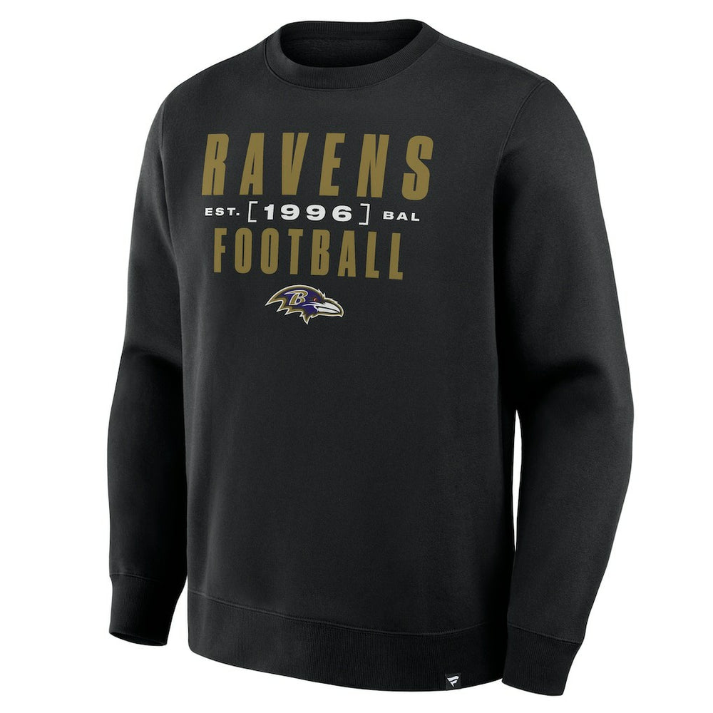 Baltimore Ravens Powerful Throw Legacy Pullover Sweatshirt - Black - Fanatics