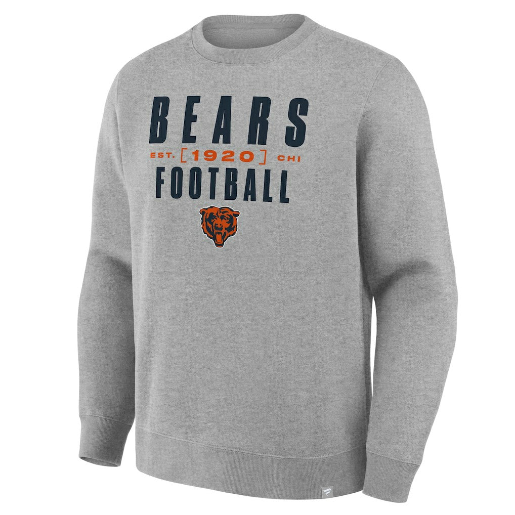 Chicago Bears Powerful Throw Legacy Pullover Sweatshirt - Heather Gray - Fanatics