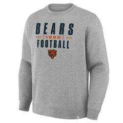 Chicago Bears Powerful Throw Legacy Pullover Sweatshirt - Heather Gray - Fanatics