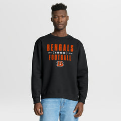 Cincinnati Bengals Powerful Throw Legacy Pullover Sweatshirt - Black - Fanatics