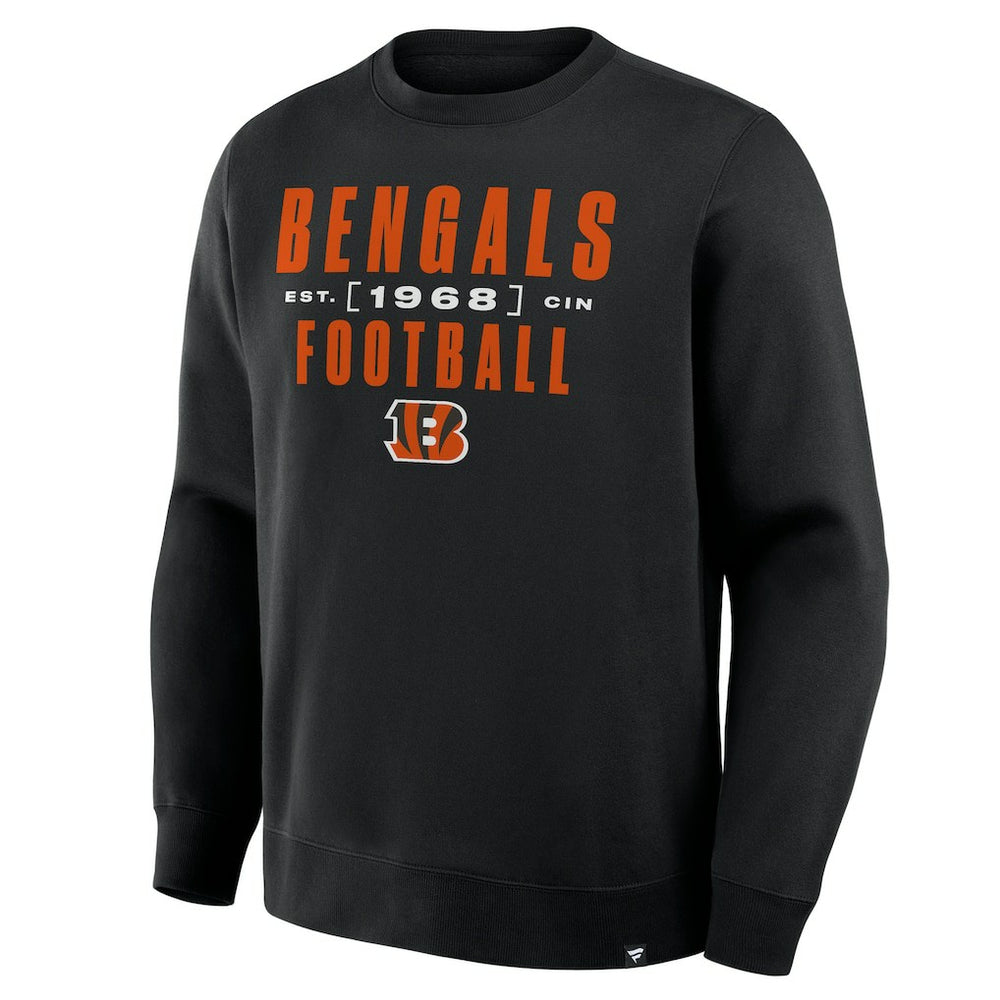 Cincinnati Bengals Powerful Throw Legacy Pullover Sweatshirt - Black - Fanatics