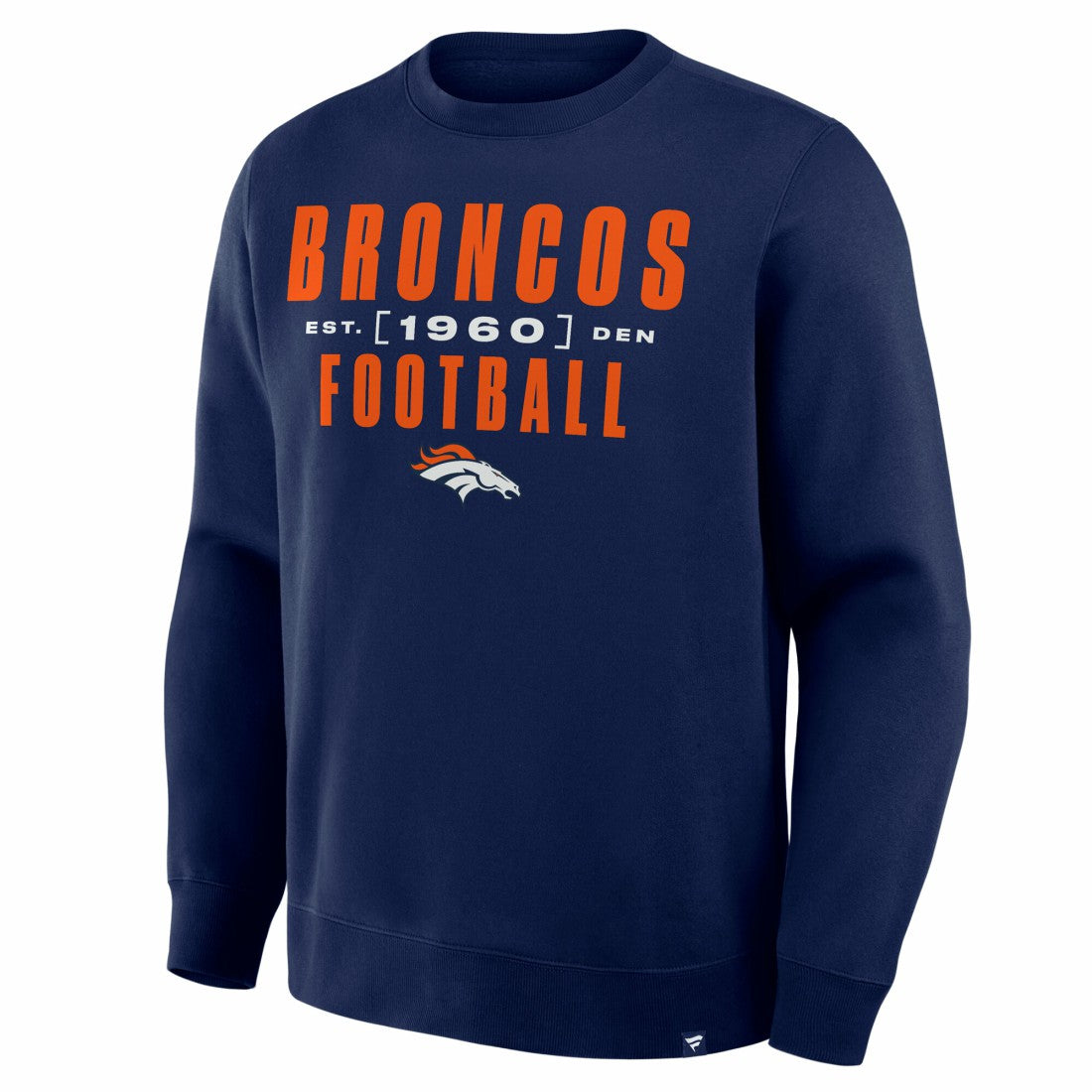 Denver Broncos Powerful Throw Legacy Pullover Sweatshirt - Navy - Fanatics