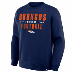 Denver Broncos Powerful Throw Legacy Pullover Sweatshirt - Navy - Fanatics
