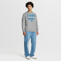 Detroit Lions Powerful Throw Legacy Pullover Sweatshirt - Heather Gray - Fanatics