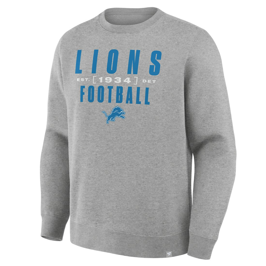 Detroit Lions Powerful Throw Legacy Pullover Sweatshirt - Heather Gray - Fanatics