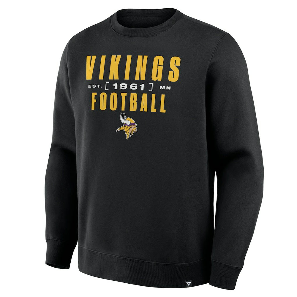 Minnesota Vikings Powerful Throw Legacy Pullover Sweatshirt - Black - Fanatics