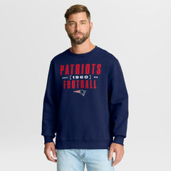 New England Patriots Powerful Throw Legacy Pullover Sweatshirt - Navy - Fanatics
