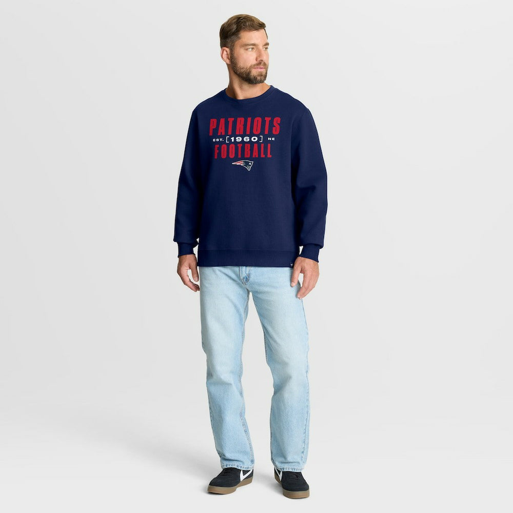 New England Patriots Powerful Throw Legacy Pullover Sweatshirt - Navy - Fanatics