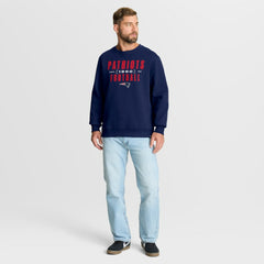 New England Patriots Powerful Throw Legacy Pullover Sweatshirt - Navy - Fanatics
