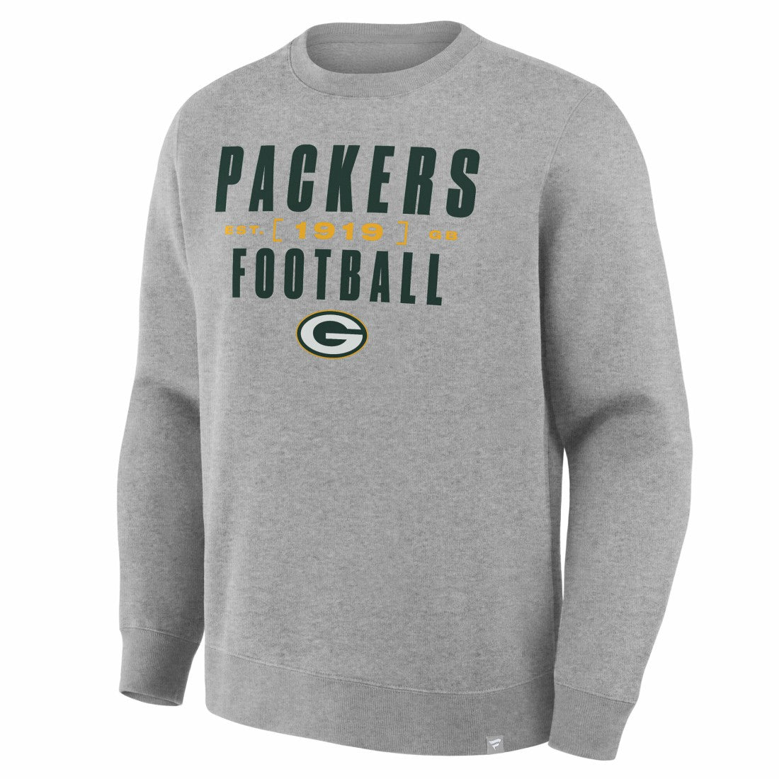 Green Bay Packers Powerful Throw Legacy Pullover Sweatshirt - Heather Gray - Fanatics