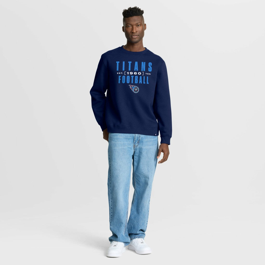 Tennessee Titans Powerful Throw Legacy Pullover Sweatshirt - Navy - Fanatics
